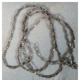 Sterling Silver Twisted Rope Necklace