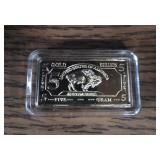 24K Clad 5g Gold Bar