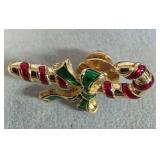 Enamel Vintage Candy Cane Pin