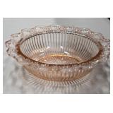 Pink Depression Glass Bowl