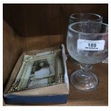 Ornate Photo Frame & Heavy Beer Glasses