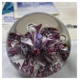 Hand Blown Ornate Paperweight