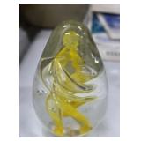 Hand Blown Ornate Paperweight