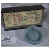 Springfield Barometer & Sparkle Glass Topper