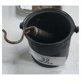 Small Cast Iron Melting Pot & Scales