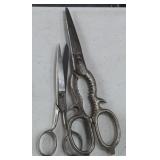 2 Pair Vintage Scissors