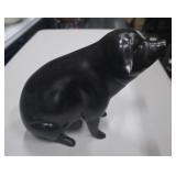 Large Wooden Pig Figurine