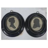 President Monroe & Wife Silhouettes