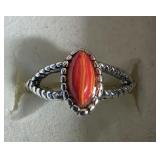 Estate Southwest Style Coral Ring