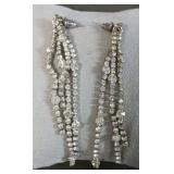 Vintage Rhinestone Duster Earrings