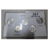 1999 Platinum Quarter Set