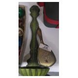 Vintage Metal Wall Hanging & Vanity Brush