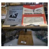 Adjustable Wood Reading Easel & Vintage Manuals