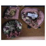 3 Ornate Photo Frames