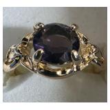 Amethyst Estate Vintage Ring