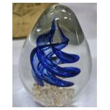 Hand Blown Ornate Paperweight