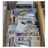 Box of Old Travel Advertisements & Postcards