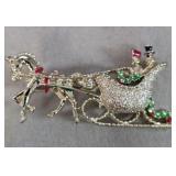Vintage Sleigh Brooch