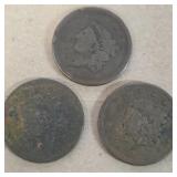 3 Large Cents
