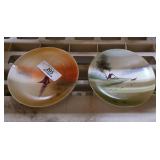 2 Hand Painted Japan Plates