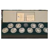 .925 Pure Silver Olympic Coin Set