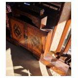 Antique Inlaid Hanging Cabinet