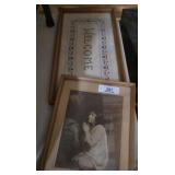 2 Vintage Framed Collectibles