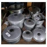 Large Lot of Aluminum Cookware