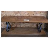 Wood & Metal Wall Shelf