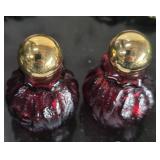 Ruby Glass Perfume Bottles