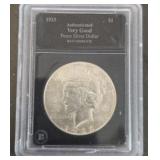 1923 Peace Dollar