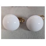 Vintage Honk Kong Button Earrings