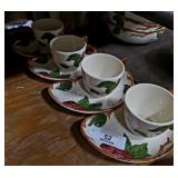 4 Franciscan Cup & Saucer Sets