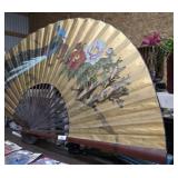 Hand Painted Antique Oriental Fan