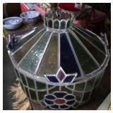 Ornate Stained Glass Hanging Lamp Shade
