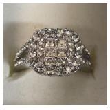 Beautiful Invisible Set Halo Design Ring