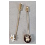2 Vintage Stick Pins