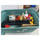 Tote of Vintage Toys & Misc.