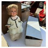 Vintage German Doll on Stand