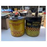 2 Vintage 5 Gallon Cans