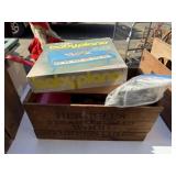 Wood Advertising Box & Misc. Collectibles