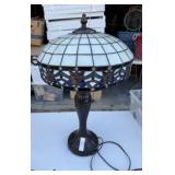 Contemporary Leaded Glass Lamp