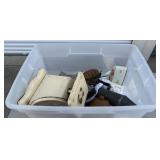 Tote of Misc. Collectibles & Primitives