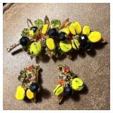 Brooch & Earring Set