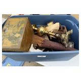 Large Tote of Antiques & Collectibles