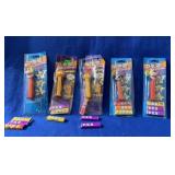 5 Pez Candy Dispensers