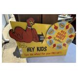 Red Goose Shoes Spinning Wheel Sign