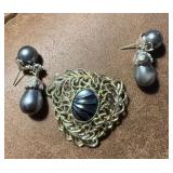 Brooch & Earring Set