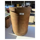 Wood Barrel with Contents