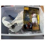 Box of Misc. Sports Collectibles & Toys
